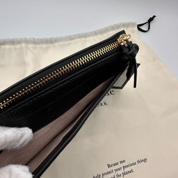 Kate Spade Knott Black Pebbled Leather Small Crossbody K6554 NWT - Picture 7 of 16